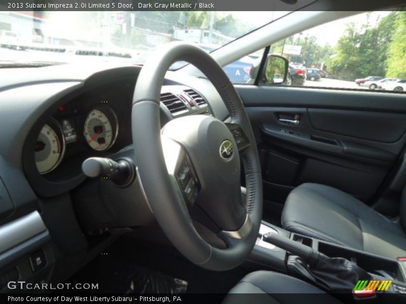 Dark Gray Metallic / Black 2013 Subaru Impreza 2.0i Limited 5 Door