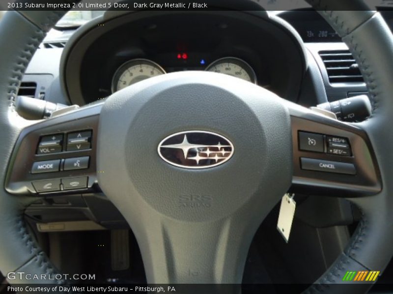 Dark Gray Metallic / Black 2013 Subaru Impreza 2.0i Limited 5 Door