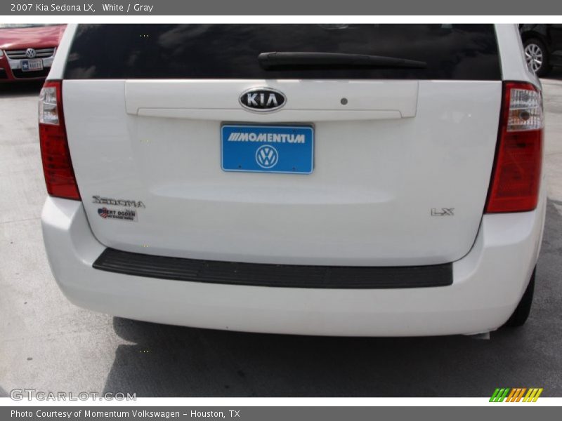 White / Gray 2007 Kia Sedona LX