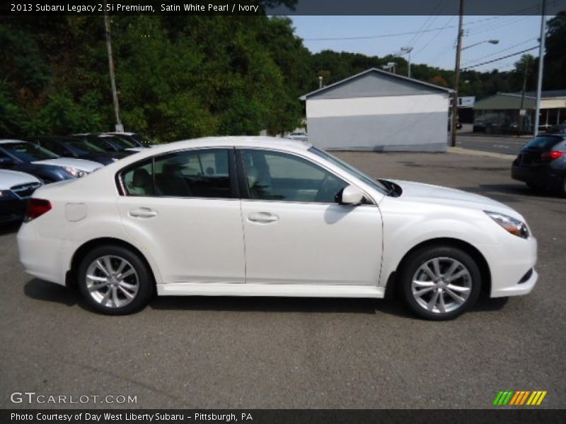 Satin White Pearl / Ivory 2013 Subaru Legacy 2.5i Premium