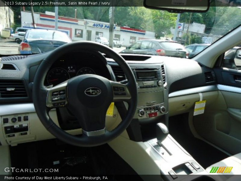 Satin White Pearl / Ivory 2013 Subaru Legacy 2.5i Premium