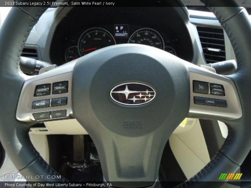 Satin White Pearl / Ivory 2013 Subaru Legacy 2.5i Premium