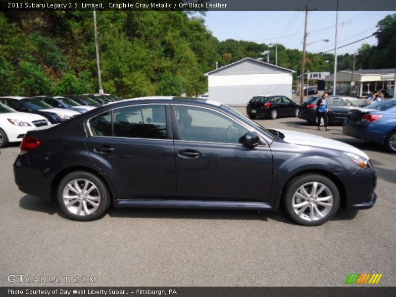 Graphite Gray Metallic / Off Black Leather 2013 Subaru Legacy 2.5i Limited