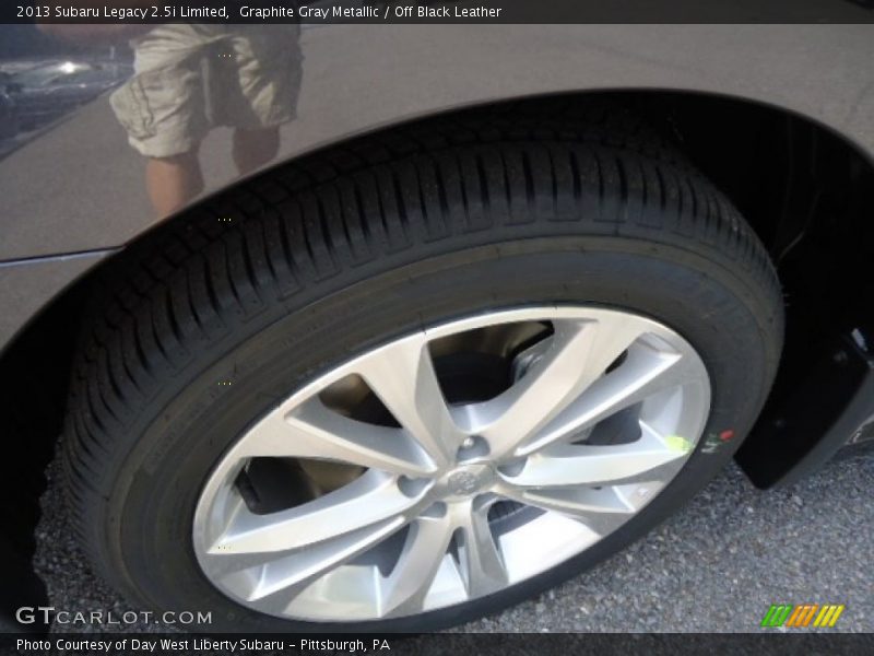 Graphite Gray Metallic / Off Black Leather 2013 Subaru Legacy 2.5i Limited