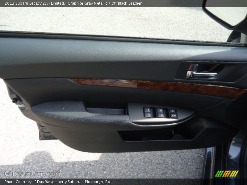 Graphite Gray Metallic / Off Black Leather 2013 Subaru Legacy 2.5i Limited