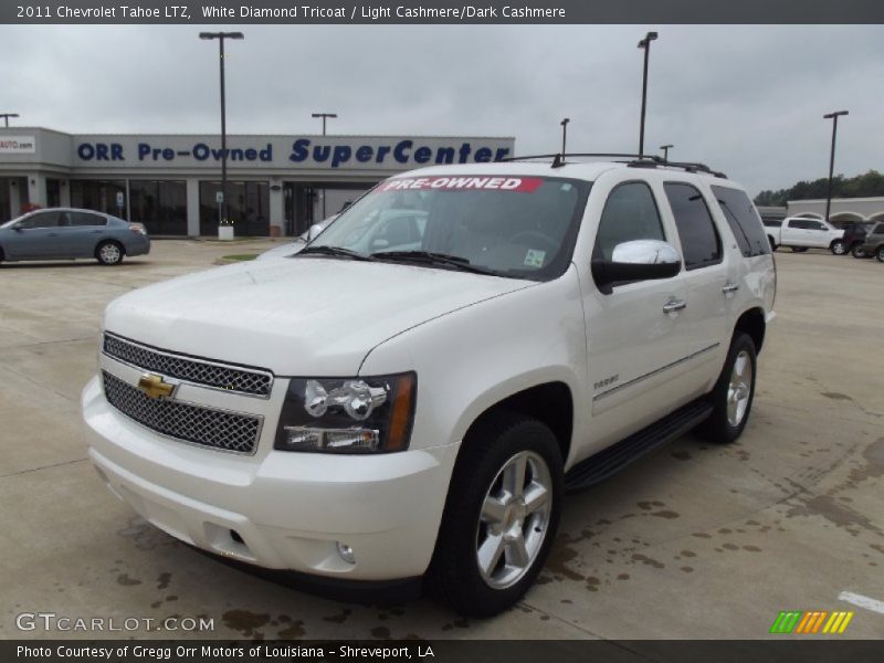 White Diamond Tricoat / Light Cashmere/Dark Cashmere 2011 Chevrolet Tahoe LTZ