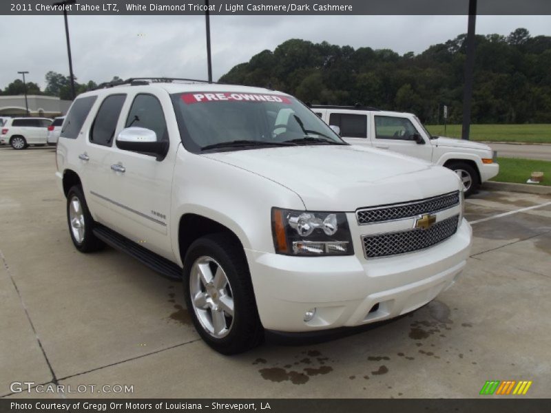 White Diamond Tricoat / Light Cashmere/Dark Cashmere 2011 Chevrolet Tahoe LTZ