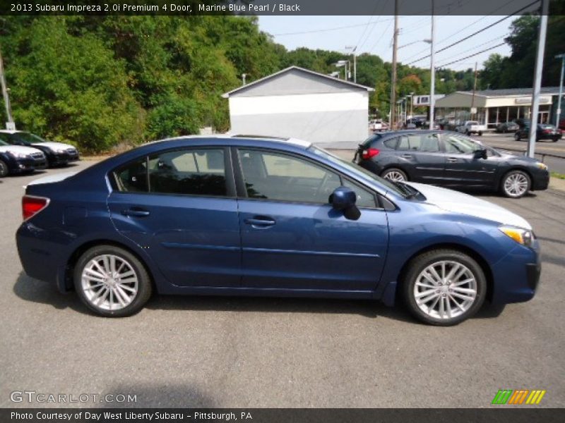 Marine Blue Pearl / Black 2013 Subaru Impreza 2.0i Premium 4 Door