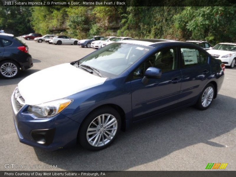 Marine Blue Pearl / Black 2013 Subaru Impreza 2.0i Premium 4 Door