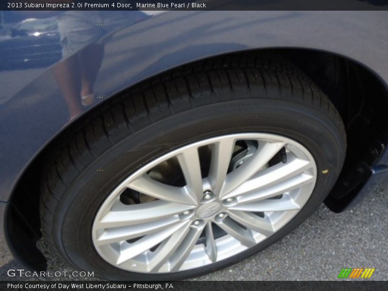 Marine Blue Pearl / Black 2013 Subaru Impreza 2.0i Premium 4 Door