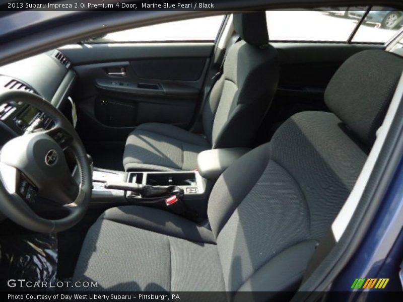 Marine Blue Pearl / Black 2013 Subaru Impreza 2.0i Premium 4 Door