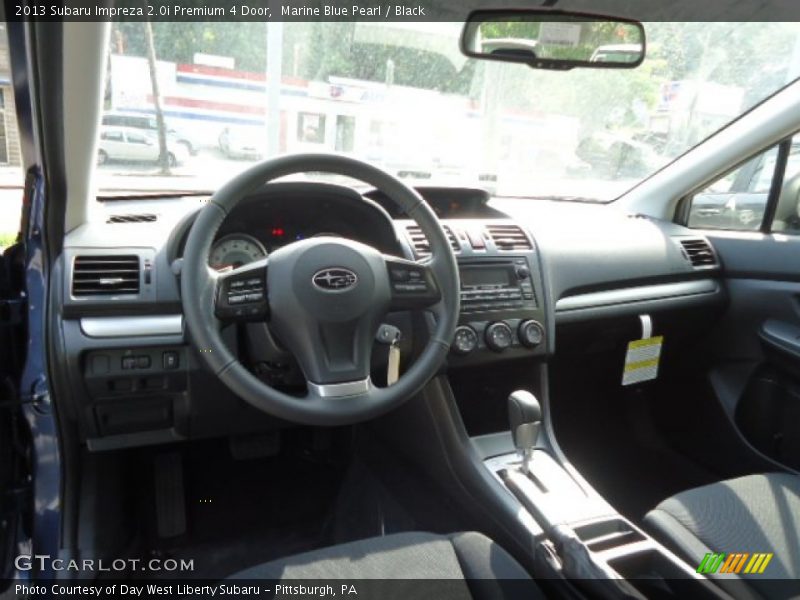 Marine Blue Pearl / Black 2013 Subaru Impreza 2.0i Premium 4 Door