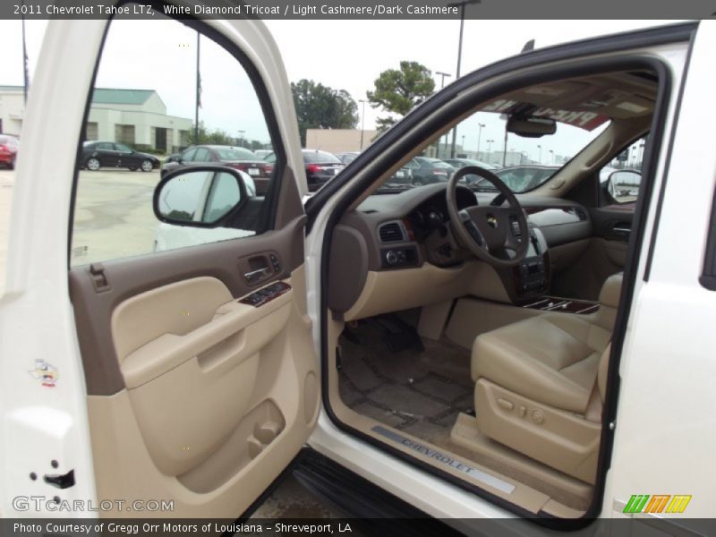 White Diamond Tricoat / Light Cashmere/Dark Cashmere 2011 Chevrolet Tahoe LTZ