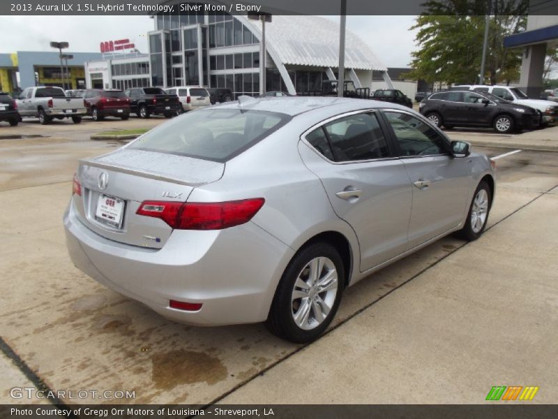 Silver Moon / Ebony 2013 Acura ILX 1.5L Hybrid Technology