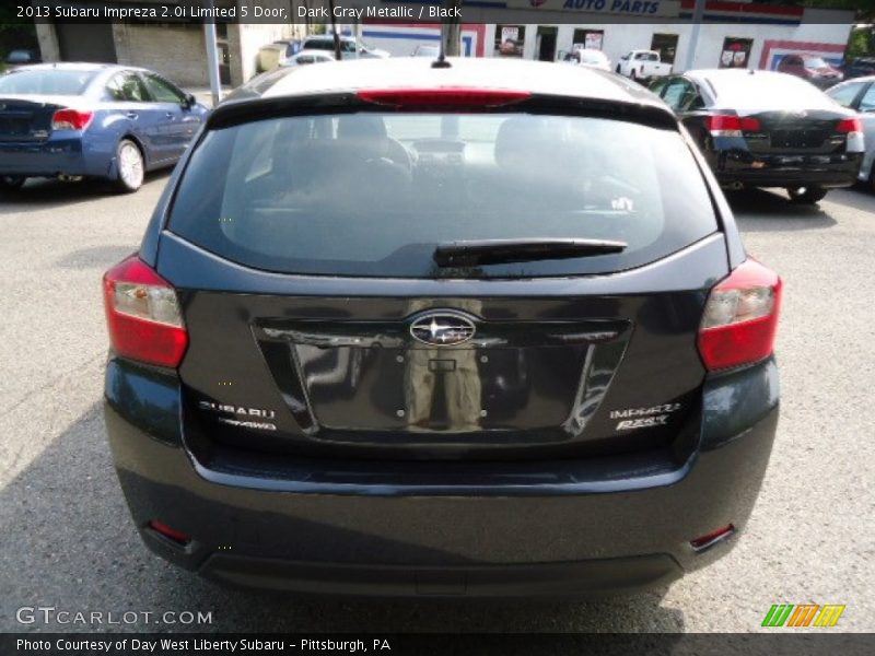 Dark Gray Metallic / Black 2013 Subaru Impreza 2.0i Limited 5 Door