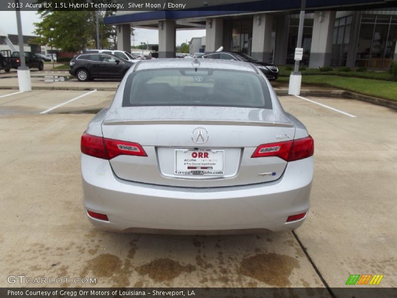 Silver Moon / Ebony 2013 Acura ILX 1.5L Hybrid Technology