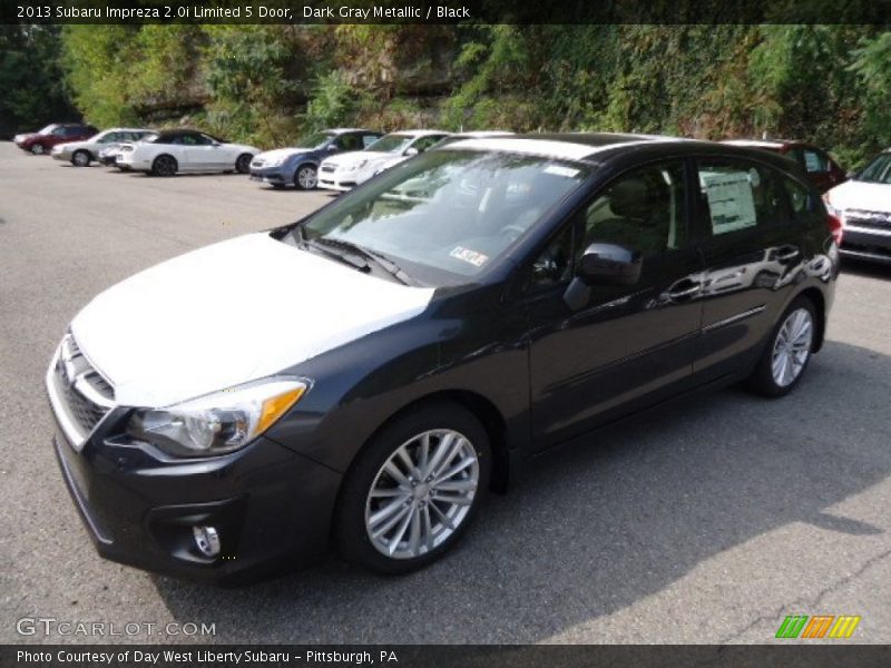 Dark Gray Metallic / Black 2013 Subaru Impreza 2.0i Limited 5 Door