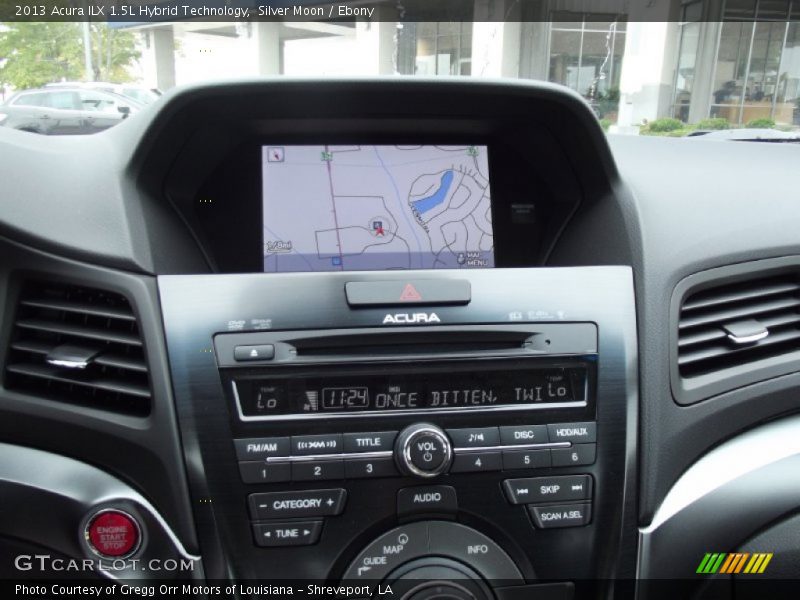Navigation of 2013 ILX 1.5L Hybrid Technology