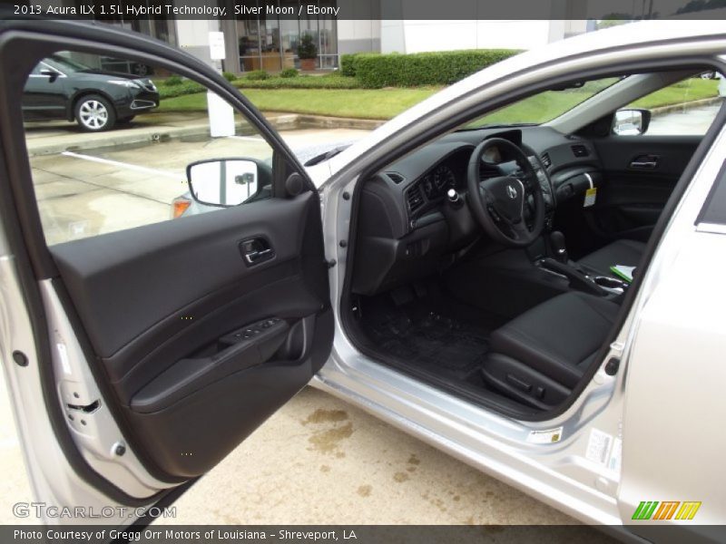 Silver Moon / Ebony 2013 Acura ILX 1.5L Hybrid Technology