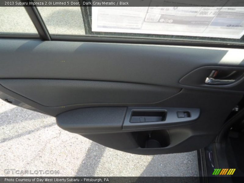 Dark Gray Metallic / Black 2013 Subaru Impreza 2.0i Limited 5 Door