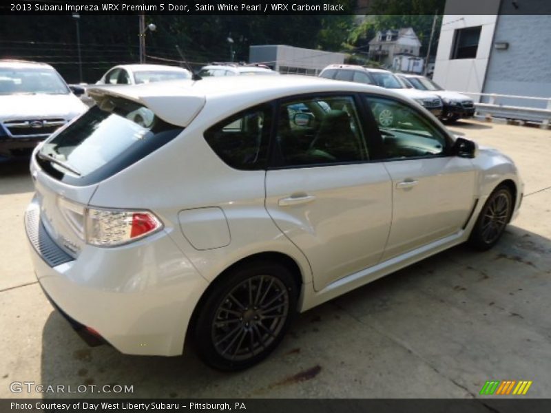 Satin White Pearl / WRX Carbon Black 2013 Subaru Impreza WRX Premium 5 Door