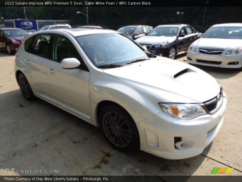 Satin White Pearl / WRX Carbon Black 2013 Subaru Impreza WRX Premium 5 Door