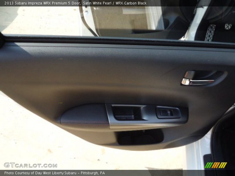 Satin White Pearl / WRX Carbon Black 2013 Subaru Impreza WRX Premium 5 Door