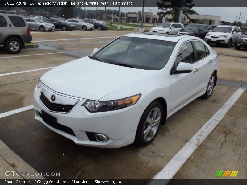 Bellanova White Pearl / Parchment 2012 Acura TSX Technology Sedan