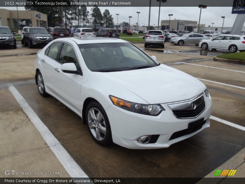 Bellanova White Pearl / Parchment 2012 Acura TSX Technology Sedan