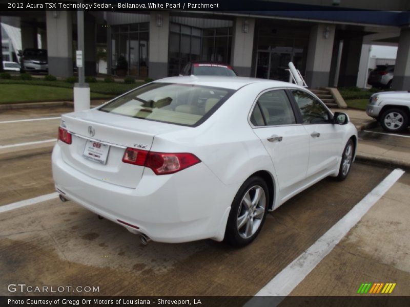 Bellanova White Pearl / Parchment 2012 Acura TSX Technology Sedan