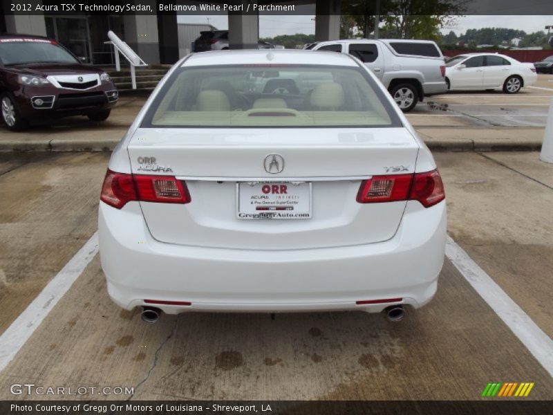 Bellanova White Pearl / Parchment 2012 Acura TSX Technology Sedan