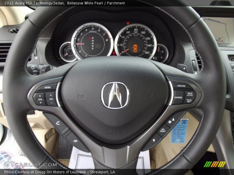 Bellanova White Pearl / Parchment 2012 Acura TSX Technology Sedan