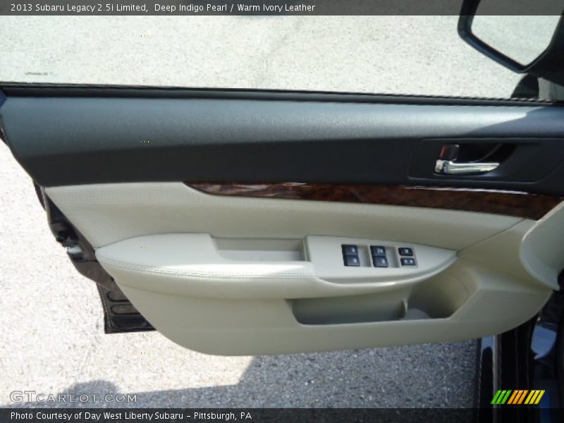 Deep Indigo Pearl / Warm Ivory Leather 2013 Subaru Legacy 2.5i Limited