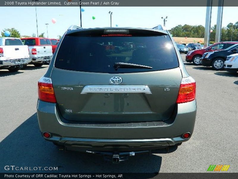 Cypress Green Pearl / Ash Gray 2008 Toyota Highlander Limited