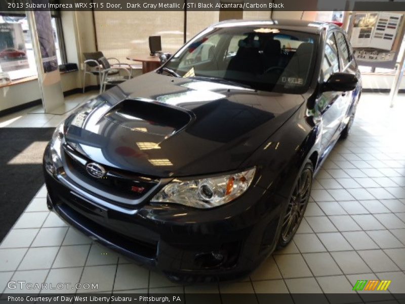 Dark Gray Metallic / STi Black Alcantara/Carbon Black 2013 Subaru Impreza WRX STi 5 Door