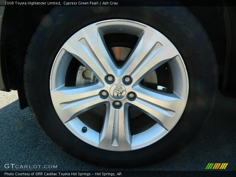 Cypress Green Pearl / Ash Gray 2008 Toyota Highlander Limited