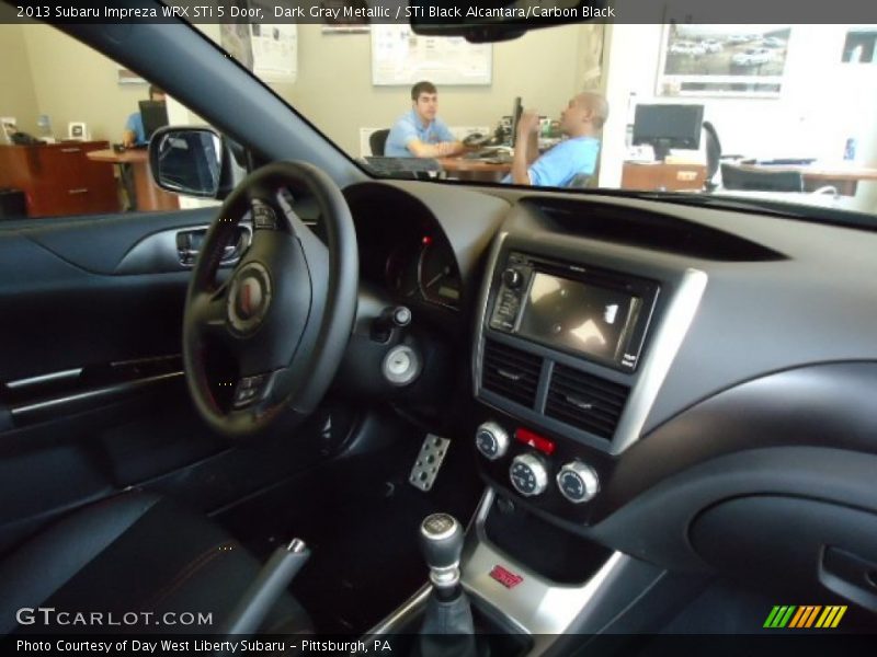Dark Gray Metallic / STi Black Alcantara/Carbon Black 2013 Subaru Impreza WRX STi 5 Door