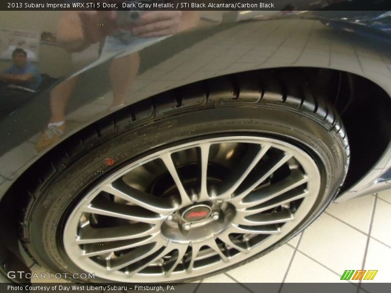 Dark Gray Metallic / STi Black Alcantara/Carbon Black 2013 Subaru Impreza WRX STi 5 Door