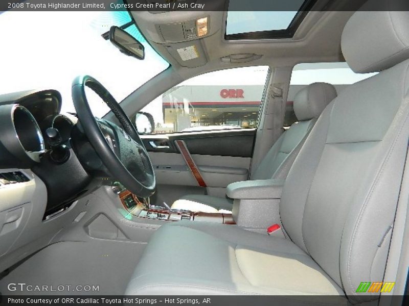 Cypress Green Pearl / Ash Gray 2008 Toyota Highlander Limited