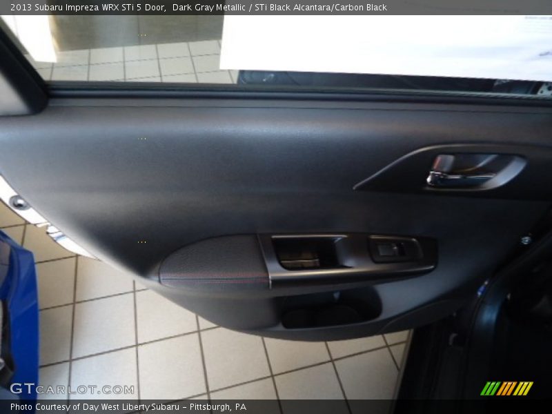 Dark Gray Metallic / STi Black Alcantara/Carbon Black 2013 Subaru Impreza WRX STi 5 Door