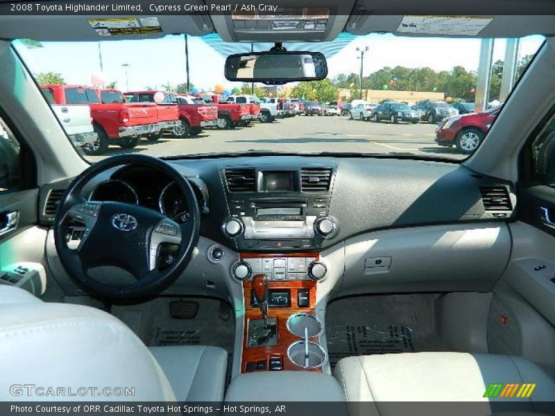 Cypress Green Pearl / Ash Gray 2008 Toyota Highlander Limited