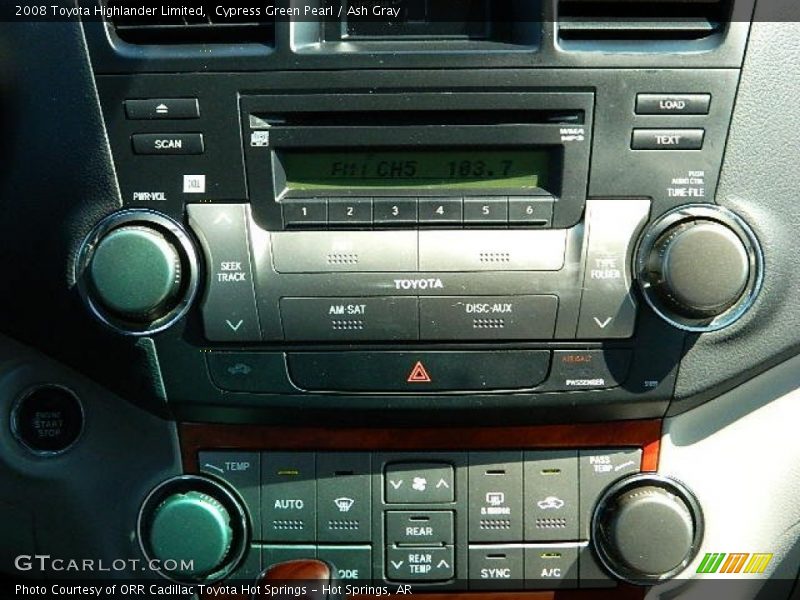 Cypress Green Pearl / Ash Gray 2008 Toyota Highlander Limited
