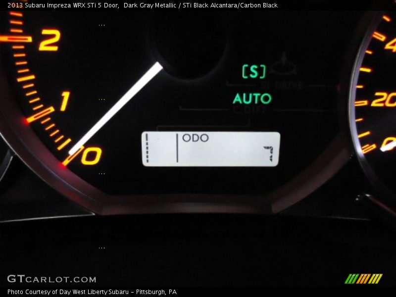 Dark Gray Metallic / STi Black Alcantara/Carbon Black 2013 Subaru Impreza WRX STi 5 Door
