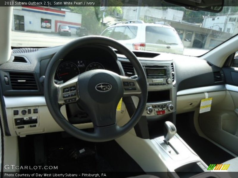 Satin White Pearl / Ivory 2013 Subaru Outback 2.5i