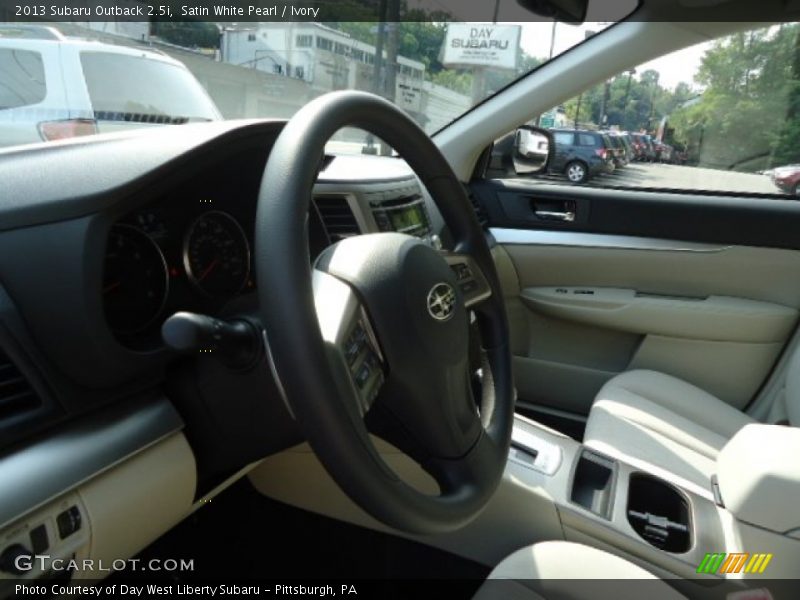 Satin White Pearl / Ivory 2013 Subaru Outback 2.5i