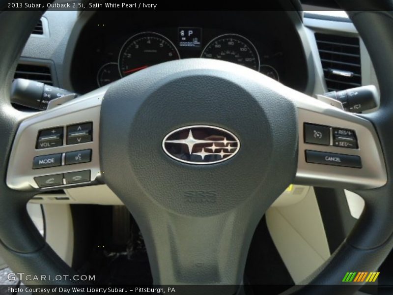 Satin White Pearl / Ivory 2013 Subaru Outback 2.5i