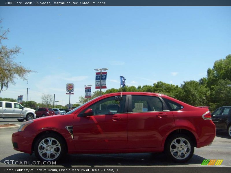 Vermillion Red / Medium Stone 2008 Ford Focus SES Sedan