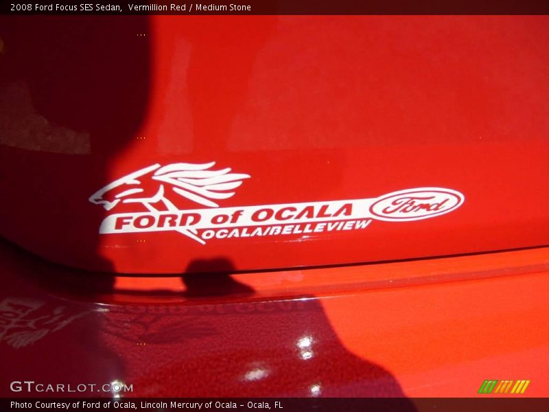 Vermillion Red / Medium Stone 2008 Ford Focus SES Sedan
