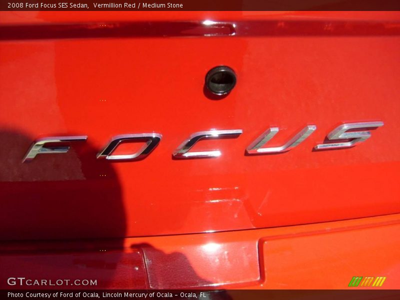 Vermillion Red / Medium Stone 2008 Ford Focus SES Sedan
