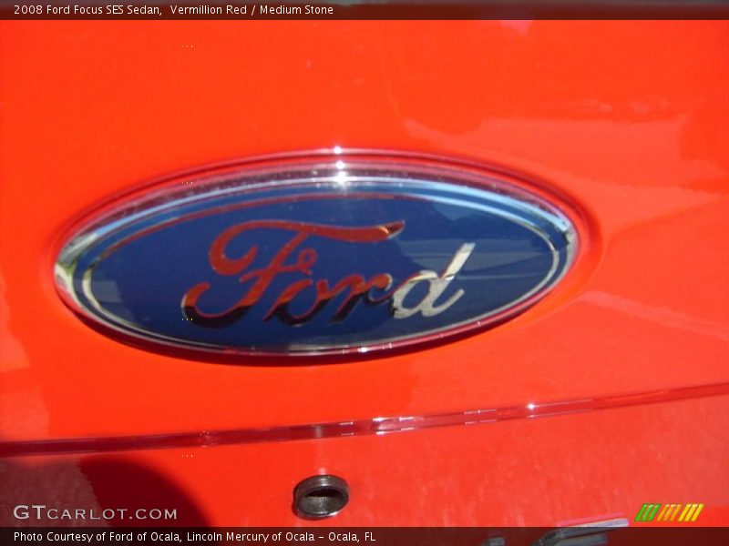 Vermillion Red / Medium Stone 2008 Ford Focus SES Sedan